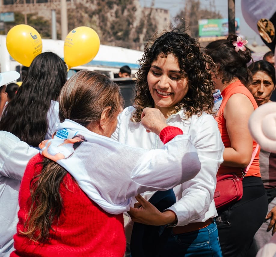 Karen Acevedo en el campo